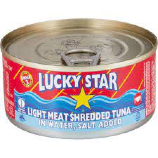 LUCKY STAR SHREDDED TUNA IN WATER 170GR