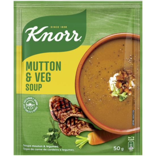 KNORR SOUP MUTTON&VEGETABLE 50GR