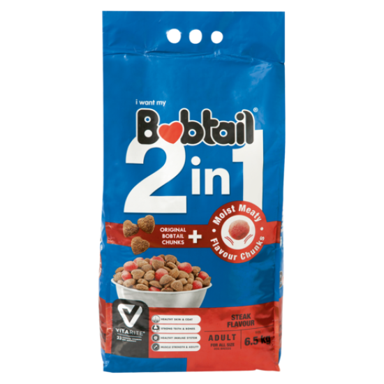 BOBTAIL ADULT MOIST MEATY STEAK 6.5KG BOBTAIL ADULT MOIST MEATY STEAK 6.5KG