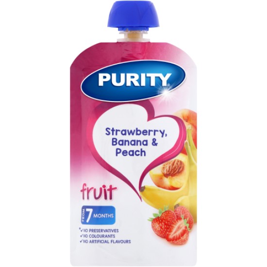 PURITY PUREE ST/BERRY/ BANA&PEACH 110ML