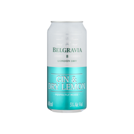 BELGRAVIA GIN&DRY LEMON CAN 440ML BELGRAVIA GIN&DRY LEMON CAN 440ML