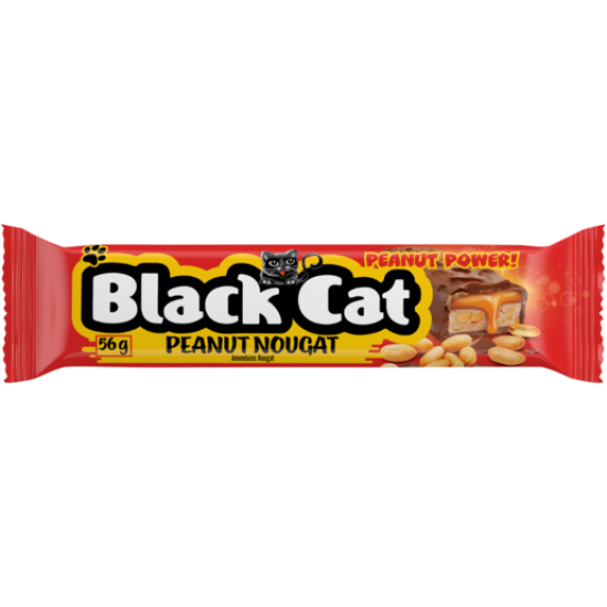 BLACK CAT CHOCOLATE BAR PEANUT CARA 56GR